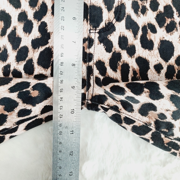 PAIGE Hoxton Ankle Leopard Print Pants Skinny Jeans size 26 (fits like a 24/25)! - Picture 6 of 9
